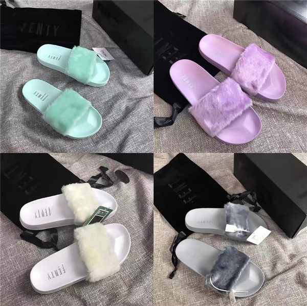 

2020 summer shoes rivets crystal slippers women designer version slides square head beach shoes designer brand cute slippers women scuffs#40, Black