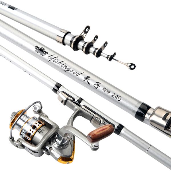 

fishing rod reel travel portable sea fishing pole for freshwater saltwater fg66