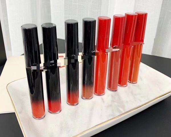 

brand giorgio matte liquid lipstick ecstasy lacquer lipgloss 21 colors red black tube lipcolor shine rounge laque 6ml lipsticks