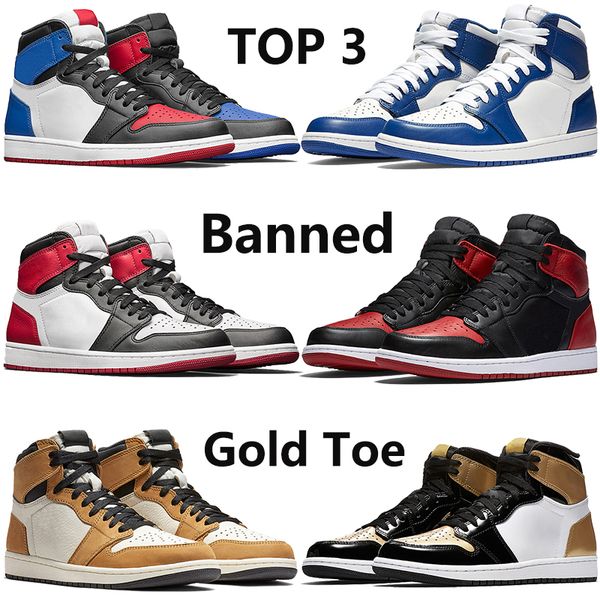 

men 1 high og 1s 3 jumpman basketball shoes unc banned homage to home god toe storm blue mens luxury designer sneakers