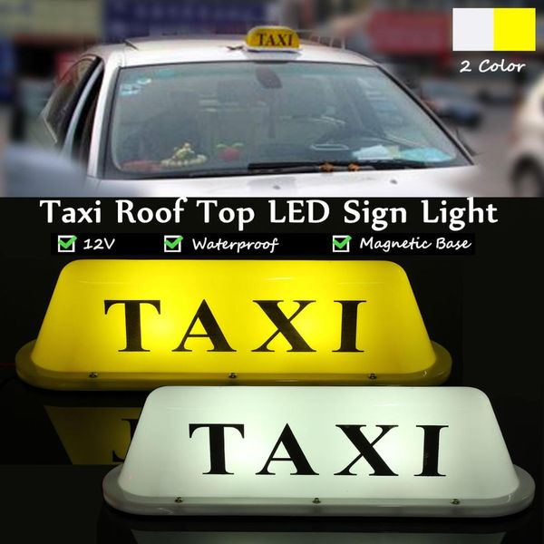 

12v waterproof pvc taxi magnetic base roof car cab led sign light lamp