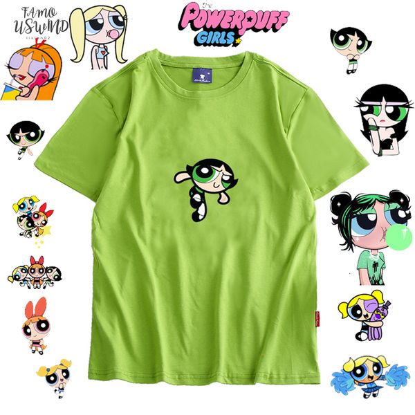 

buttercup puff girl blossom women t shirt streetwear vetements hip hop womens fashion clothing, White