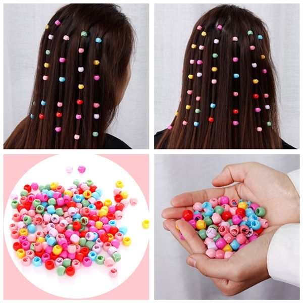 

10/20/40pcs women girls cute mini hair claw clips candy color plastic hairpins hair braids maker beads accessories headwear