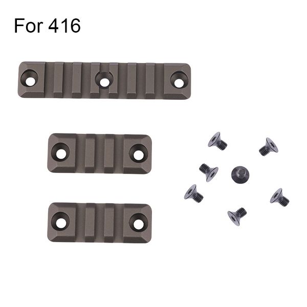 

3 slot 7 slot picatinny rail base for 416 handguard sun rfile accessories black/coyote brown