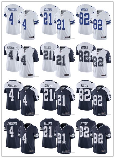 

Men women youth dalla cowboy 21 ezekiel elliott 4 dak pre cott 55 leighton vander e ch 82 ja on witten football jer ey cu tom navy, Black;red