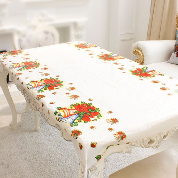 

christmas pvc cartoon tablecloth printed rectangular merry christmas disposable 110x180cm decoration ornaments