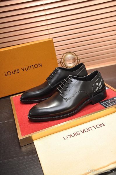 

20ss pointed toe dress shoes men loafers patent leather oxford shoes for men formal mariage wedding banquet loafers yetc3, Black