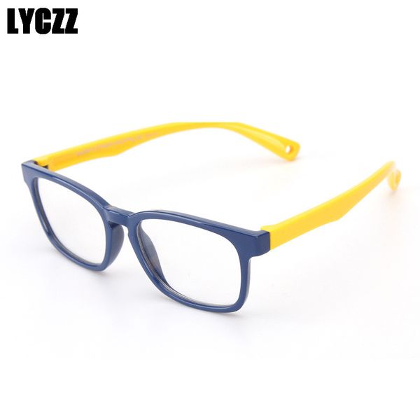 Atacado-LYCZZ luz moda flexíveis Crianças Óculos TR90 crianças cleUnbreakable Rapazes Raparigas Miopia óptica Óculos Frames Oculo