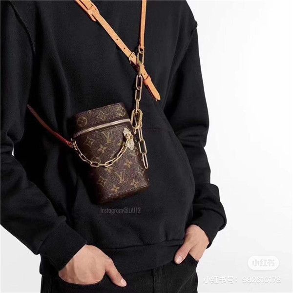 

20ss luxurious monogram phone box chain crossbody clutch bags fashion message shoulder men women mini bumbag outdoor handbag