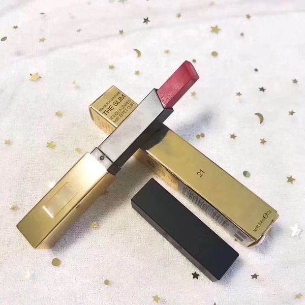 New Arrival The Slim Rouge A Levres Leather Matte Lipstick 21 23 22g Gold Tube Lipstick J2108 Permanent Makeup Cosmetics From Youmvp 224