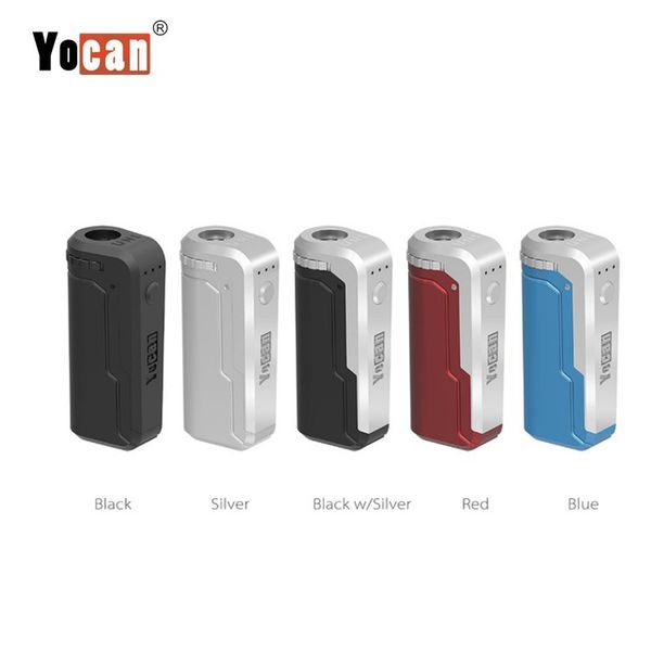 

Authentic Yocan UNI Oil Box Mod E Cigarettes 510 Thread 650mAh VV Preheating Battery Mod fit ALL Width Thick Oil Atomizer Vape Cartridges