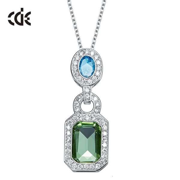 

sedeere ожерелье кристалл циркона lady кулон ювелирные аксессуары, Silver