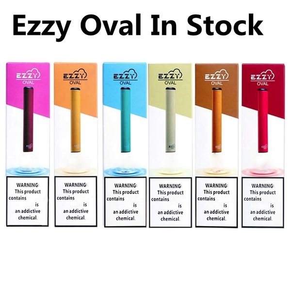 

Ezzy OVAL Одноразовая Vapes Устройство Pod Starter Kit 300 слоеного 280mAh Аккумулятор 1,3 мл Картриджи Vape Pen VS Puff Plus Zlab Zstick пуста