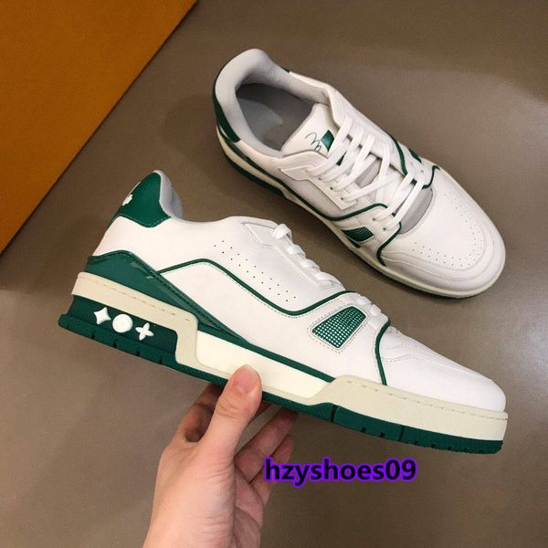 

2020 luxurious designer latest by virgin abloh leather trainer sneakers, men basketball casual shoes with calf leather boots many colors, Black