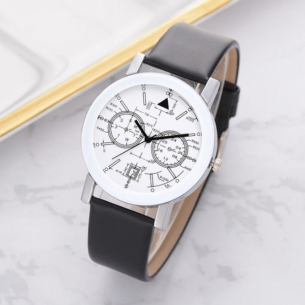 

women girl lady casual quartz leather band watch analog wrist watch luxury alloy case casual, Slivery;brown