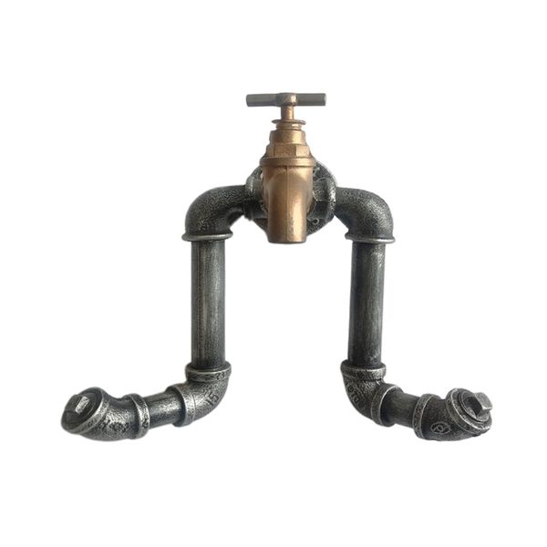 

industrial style metal wall mount hook coat hangers home storage improvement