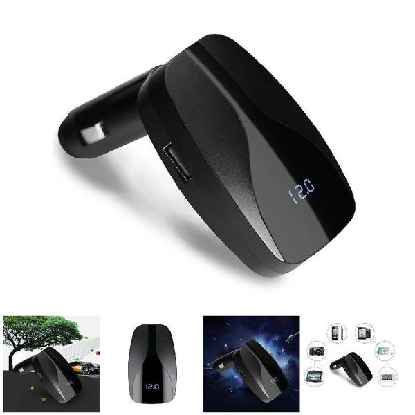 

car air purifier usb quick charger digtal display dust smoke pm2.5 remover dxy88