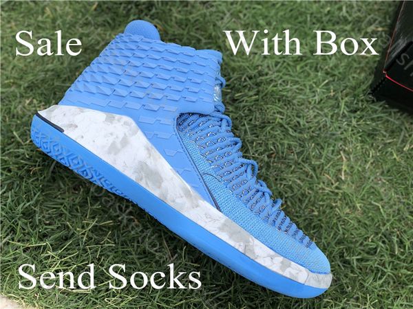 

jumpman 32 xxxii basketball shoes cool blue mens 32s zoom flight 32 sneakers with box for sale