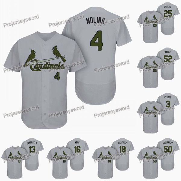 

St. Louis 4 Yadier Molina Memorial Day Cardinals Jersey Jedd Gyorko Matt Carpenter Kolten Wong Carlos Martinez Dexter Fowler Adam Wainwright