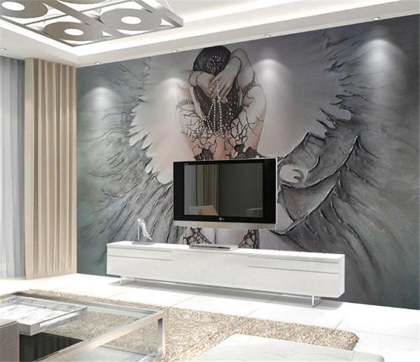 

3d шелк влагостойкие обои росписи 3d трехмерные тиснением красоты обратно фон отделка стен расширенный обои