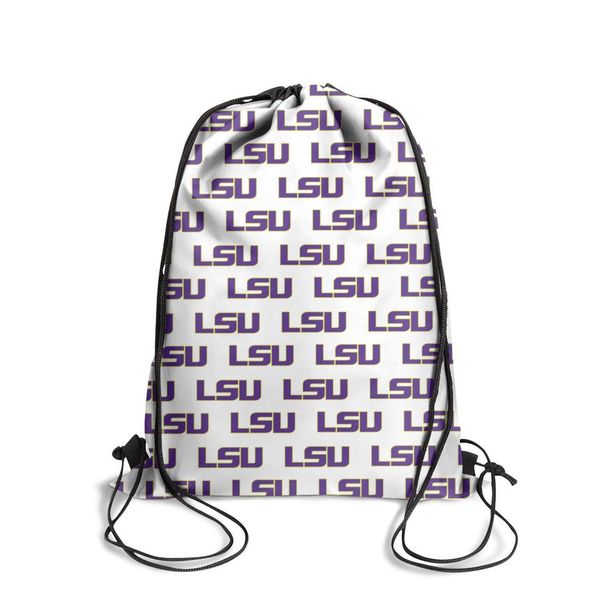 

lsu tigersfashion спортивный пояс рюкзак, дизайн ретро ограниченным тиражом регулируемая строка пакет, подходит для наружного