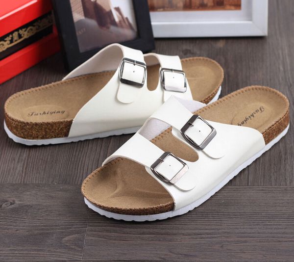 

fashion lovers casual sandals cork slippers summer slides man woman beach slippers flip slip-resistant trend of sandals, Black