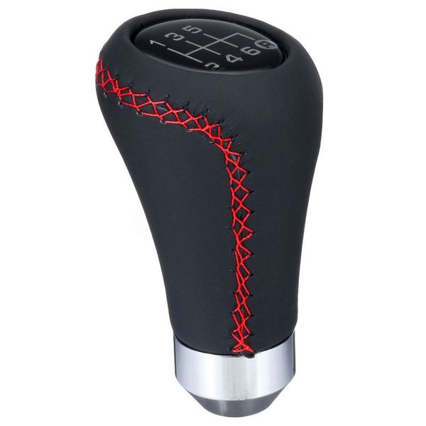 

universal 6 speed car pu leather shift knob manual gear stick shifter lever