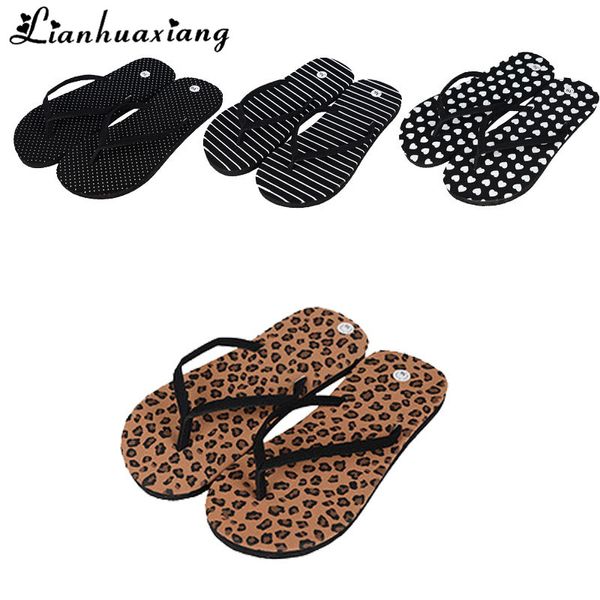 

lianhuaxiang 1 pair women's home slippers spring summer fashion woman flip flops sandalias mujer women shoes, Black