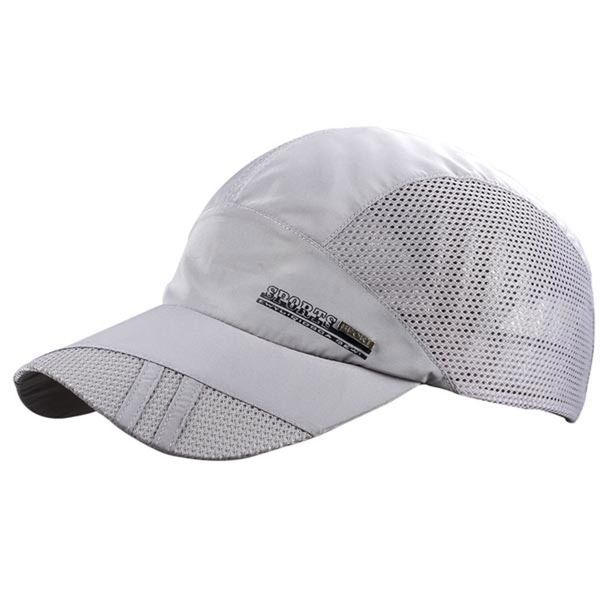 

men women summer breathable mesh baseball cap quick drying hats, Blue;gray