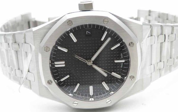 

men's products classic series royal 41mm 15500 om factory black checkered dial markers calibre 4302 men automatic watch, Slivery;brown