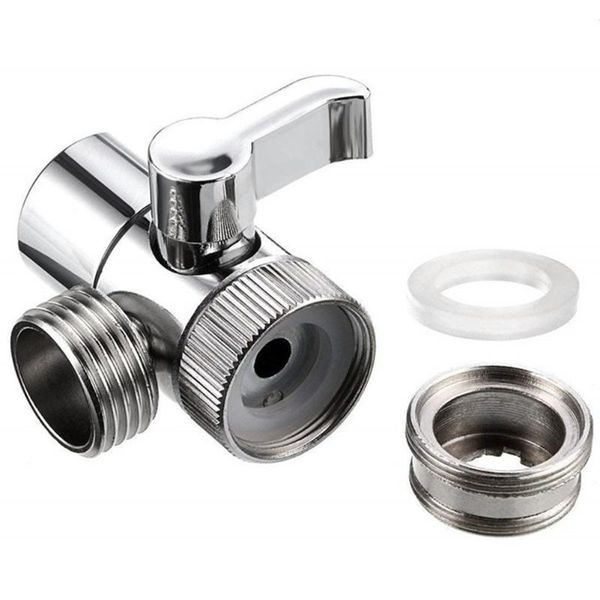 

kitchen adapter sink faucet splitter water tap copper diverter home bathroom