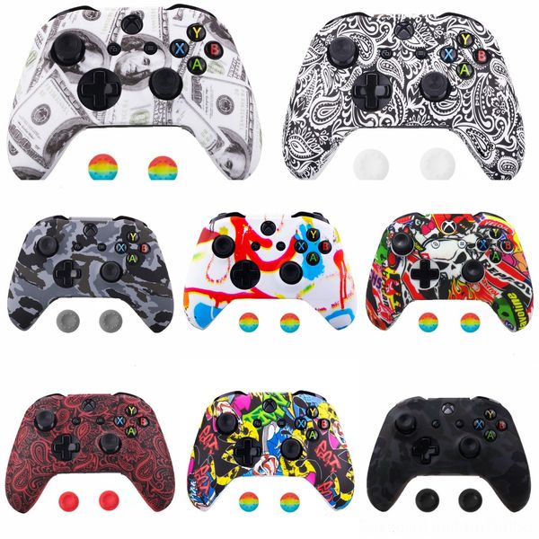 

0xhfw пользовательские туманности галактики рифленого мягкого касания верхней консоли xbox корпус корпус стойка комплект для случае один эли