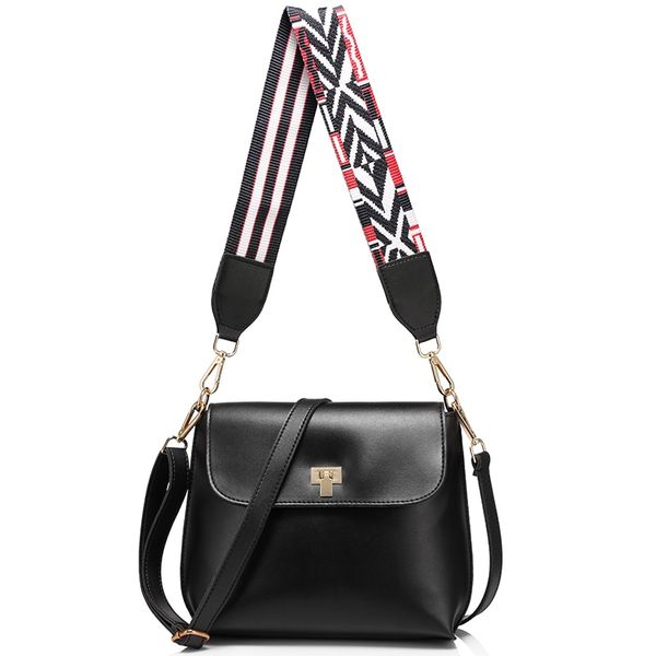 

lovevook brand fashion colored wide strap shoulder bag female small handbag solid flap crossbody bags for women messenger bags