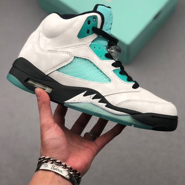 

jumpmen 5 ретро остров зеленый cn2932-100 с белым черный белый остров зеленый тренеров новый дизайнер кроссовок schoenen размер бесплатной д, White;red