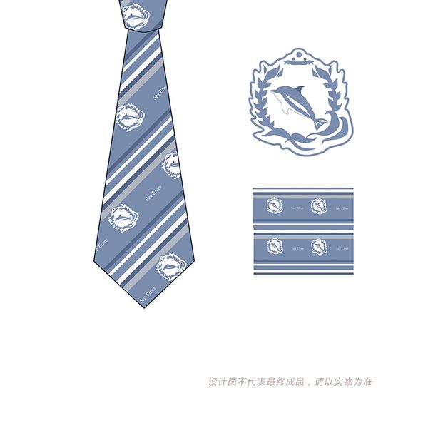 

work deep-sea elves original design college students cartoon small decorative objects jk/dk uniforms tie womens, Blue;purple
