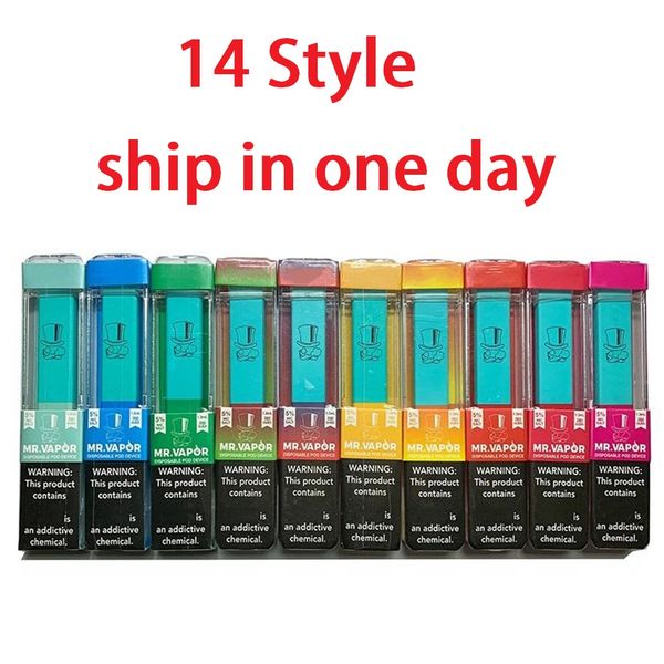 

Новые MR VAPOR Одноразовые устройства пустой Pod Starter Kit 280mAh Аккумулятор 10styles Vape Pen против биди EON шикарном плюс