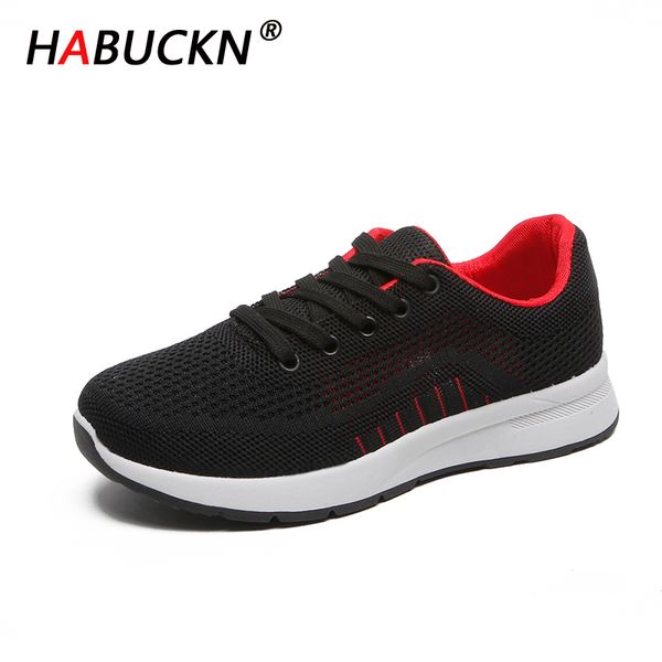 

habuckn 2020 spring fashion casual shoes women's casual comfortable sneakers outdoor mesh breathable shoes sneakers women, Black