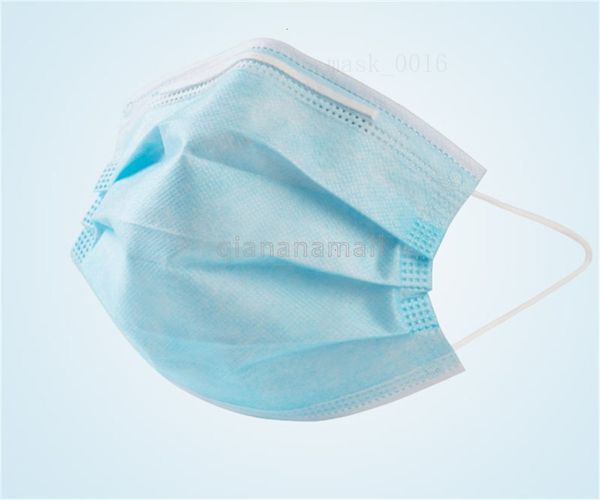 

face 50pcs disposable masks 3 layers non 50/100pcs woven mouth non 50/100pcs woven dust l earloops breathing safety masks in stock