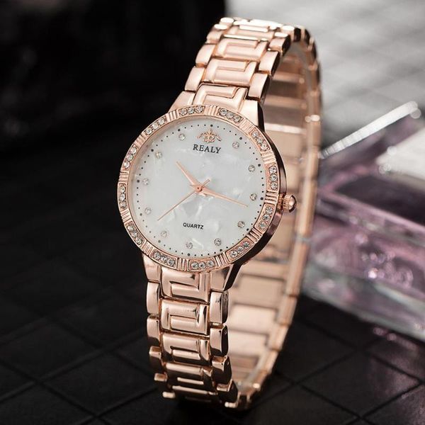 

sliver fashion women watches rose gold ladies bracelet watches 2019new creative quartz for women rhinestone, Slivery;brown