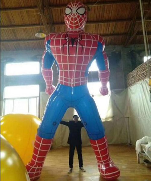 

airtight inflatable spiderman cartoon model,sealed standing inflatable spiderman decorative cartoon replica on discount