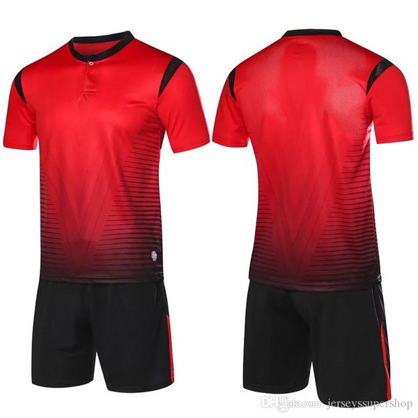 

2019 20 красный lastest мужчины трикотажные изделия футбола горячие продажи открытый одежда футбол одежда высокого качества juv костюм, Black
