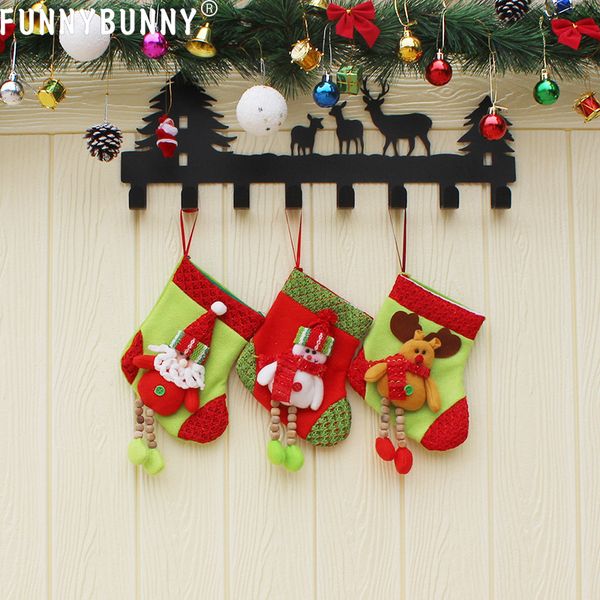 

funnybunny christmas candy bag stocking santa claus sock gift bag bauble christmas tree ornaments decoration