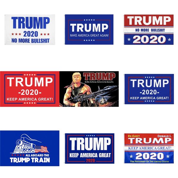 

donald john trump amercia flags 90*150cm polyester head metal grommet personality decortive trump banner flag 50 1pcs w95955 #369