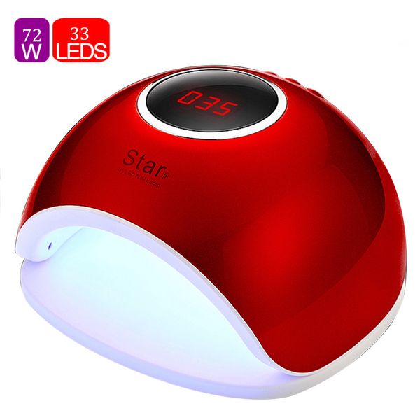 

72w uv lamp led nail dryer infrared sensor nails art gel curing sun light lamp gel polish nail dryer for all auto sensor