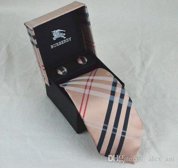 

2019 новый горячий дизайнер шеи галстуки мужские шелковые галстуки роскошные мужские шеи галстуки дизайнер письмо галстук с коробкой бизнес, Blue;purple