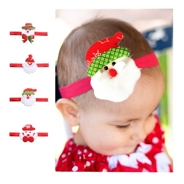 

christmas baby gift festival party cartoon childrens headbands christmas baby hair bands infant headband kids hair accessorie, Silver