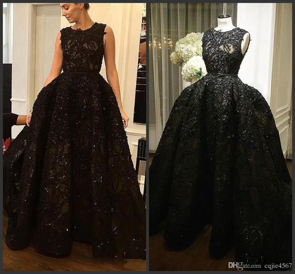 

новое черное вечернее платье zuhair murad без рукавов с аппликацией и бисером платье для выпускного с скользящим шлейфом и блестками, Black;red
