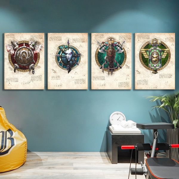 

безрамной картина игра плакат искусство мир legion флаг изображение произведение полотна wall art decor room