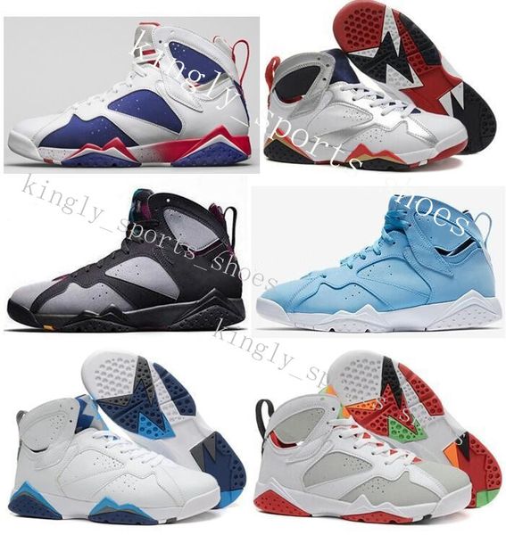 

7s bordeaux raptor ray allen tinker альтернативная олимпийская мужская баскетбольная обувь 7 patta отражения чемпиона французский синий крос