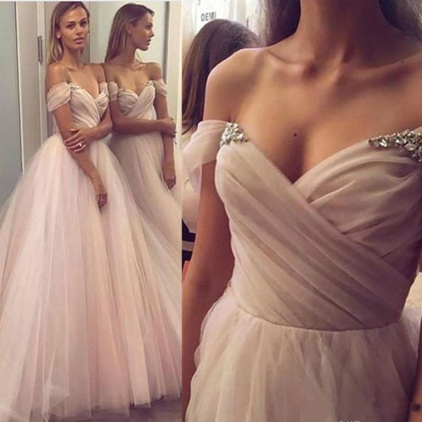 

classic off shoulder sleeveless prom dresses a line party evening dress plus size robes de soirÃ©e saudi arabia, Black